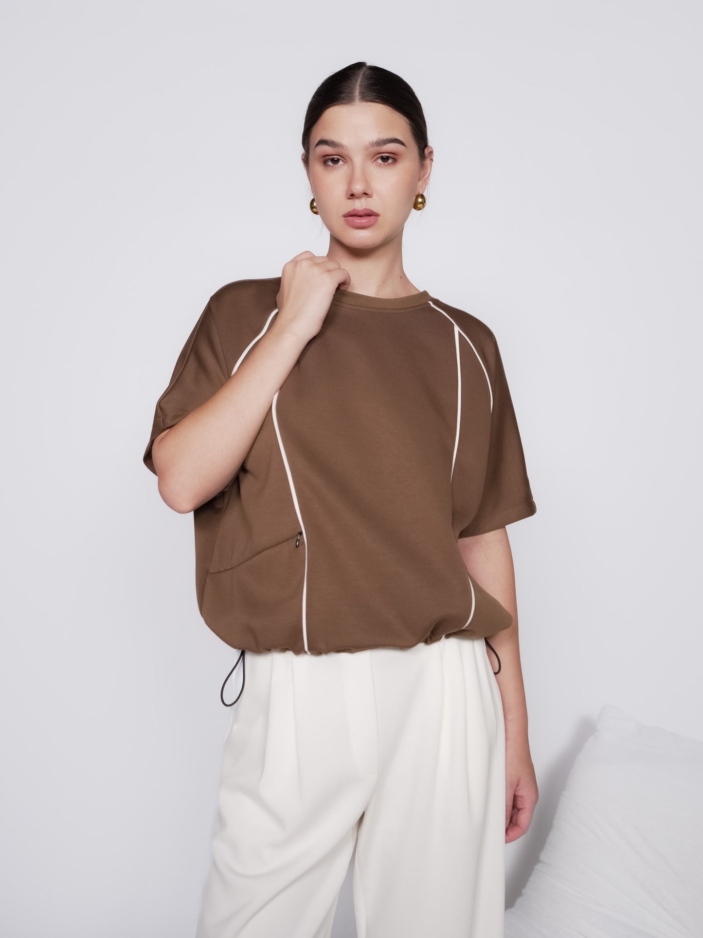 Verbena Piping-Detail Top