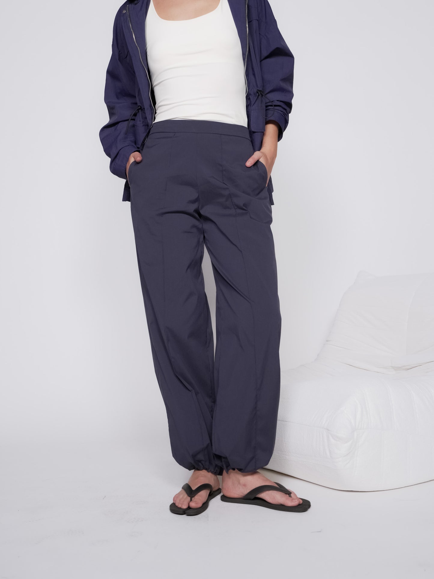 Lime Adjustable Hem Pants