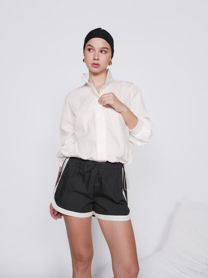 Neroli Collar Button Top