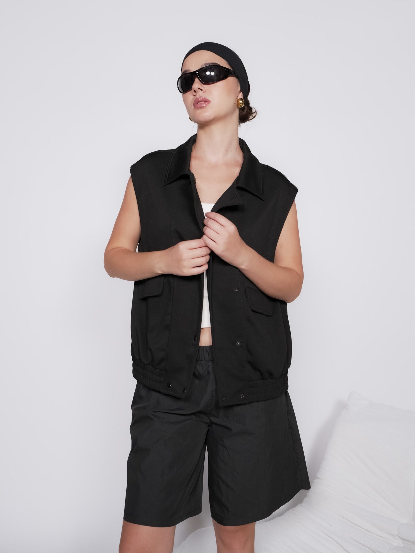 Anise Multi Snap Biker Vest