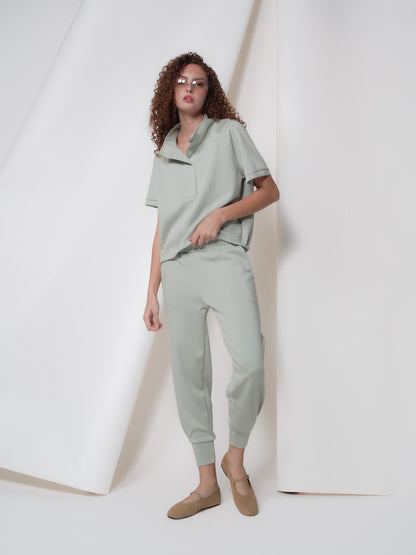 Leaf Hi-Neck Top