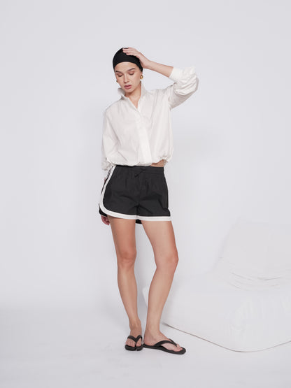 Neroli Collar Button Top