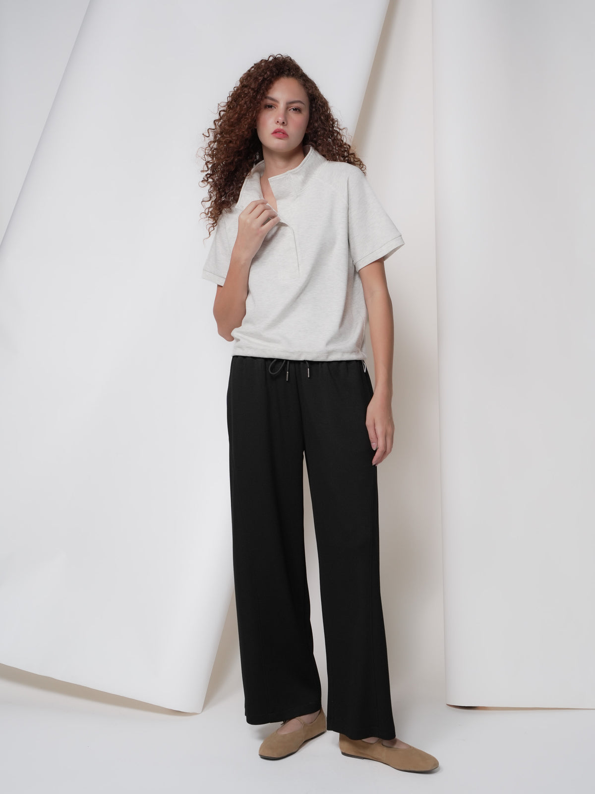 Leaf Hi-Neck Top