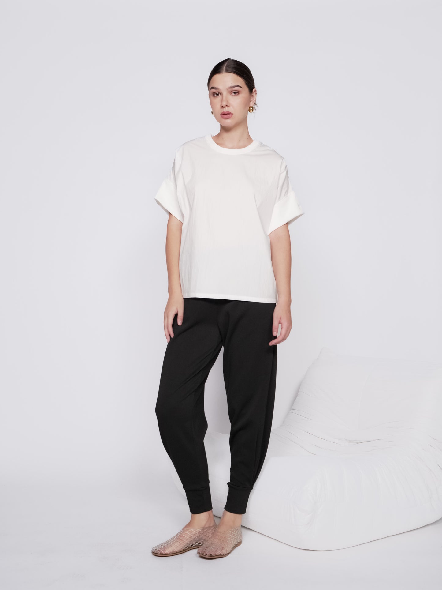 Pear Combi Batwing Sleeve Blouse