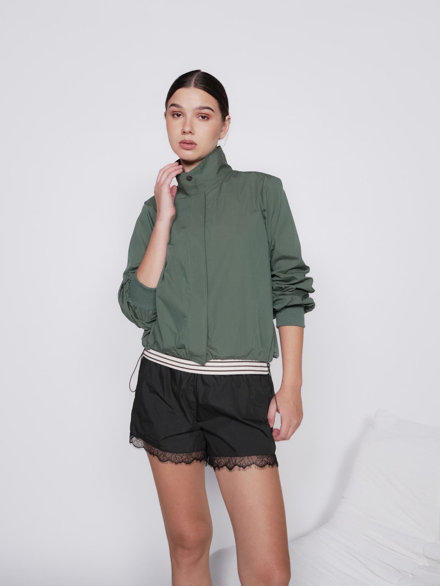 Neroli Collar Button Top