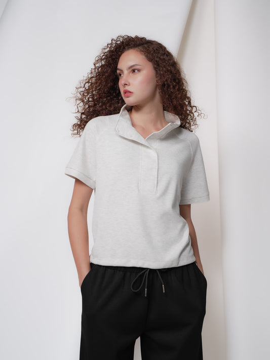 Leaf Hi-Neck Top