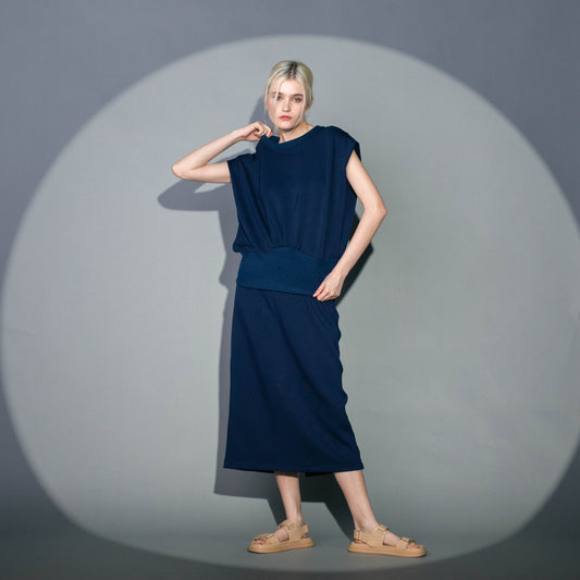 Mist Gathered Hem Top