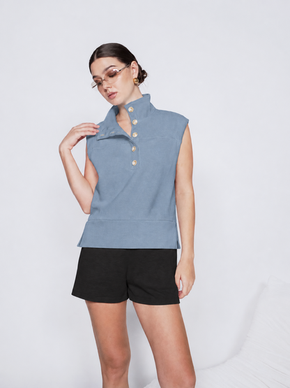 Gale Hi-neck Sleeveless Top