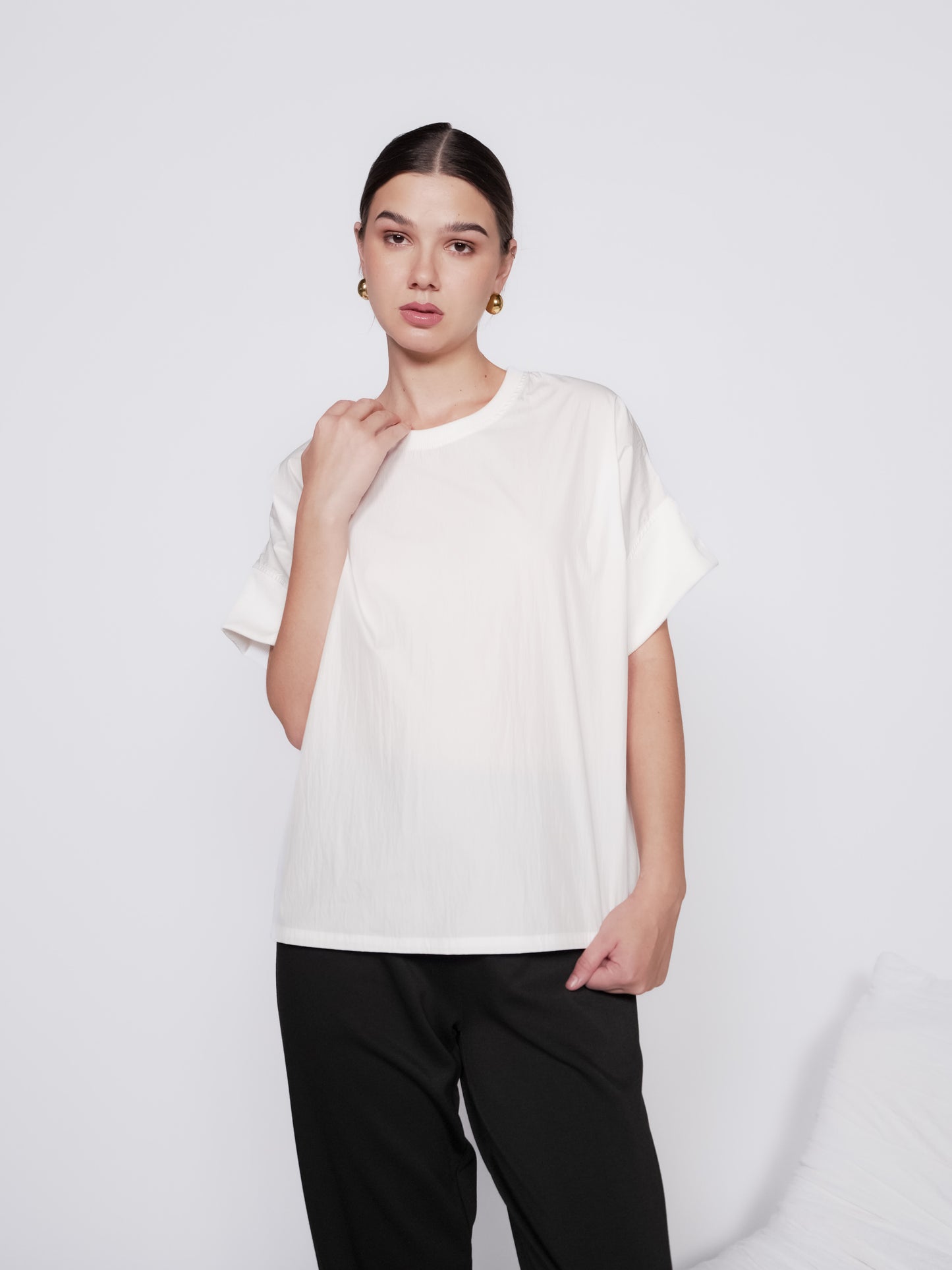 Pear Combi Batwing Sleeve Blouse