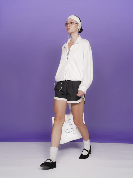Praline Contrast-Piping Shorts