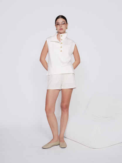 Gale Hi-neck Sleeveless Top