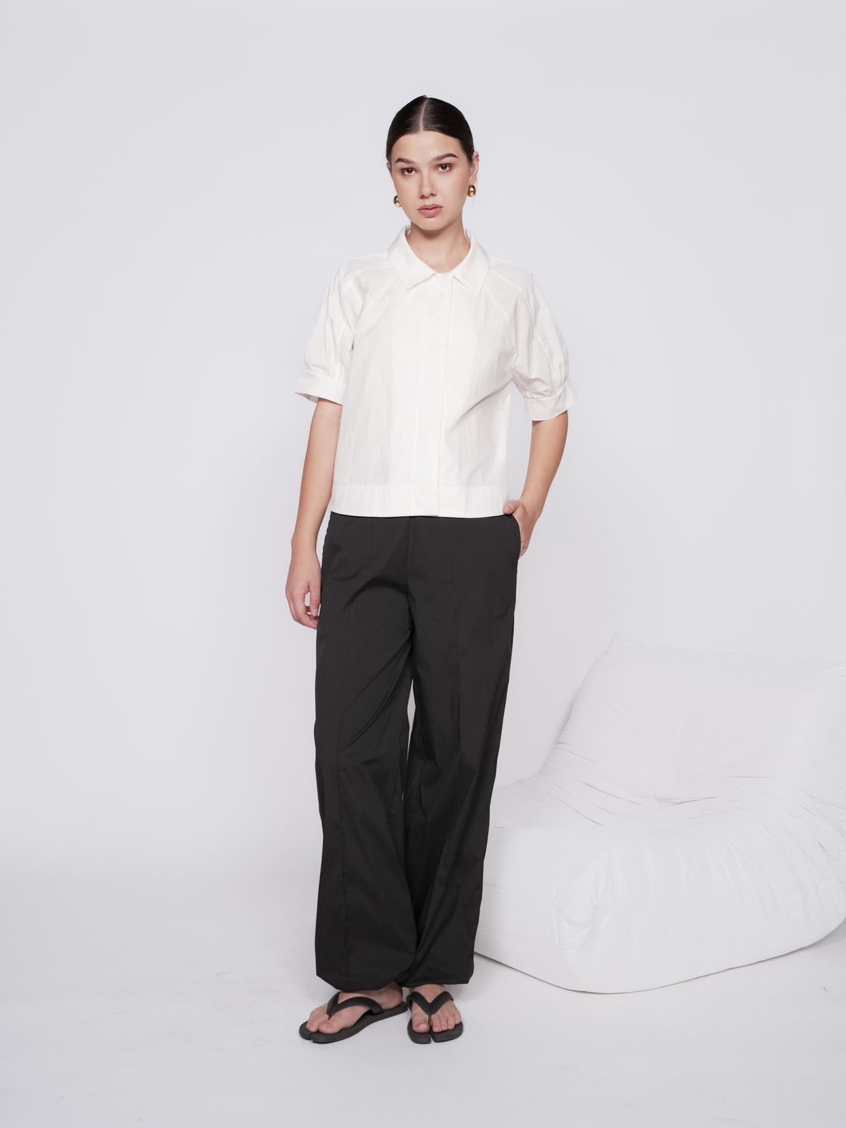 Lime Adjustable Hem Pants
