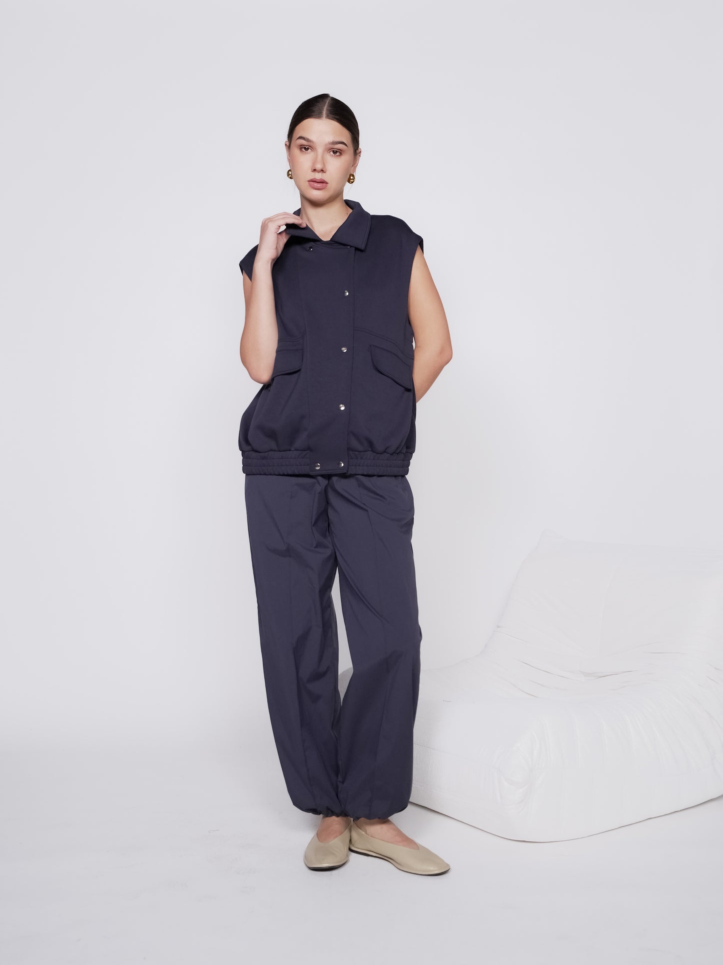 Anise Multi Snap Biker Vest