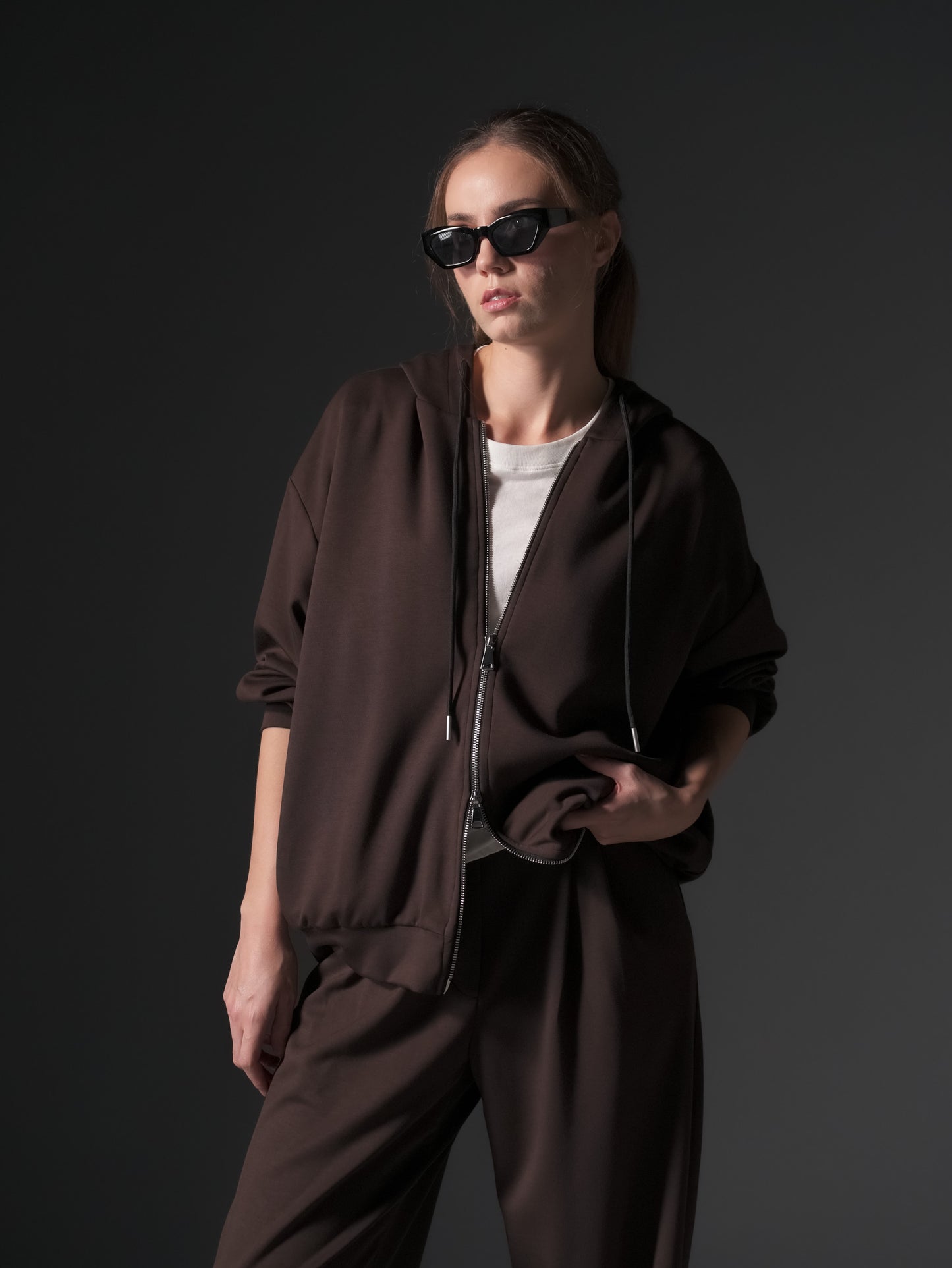 Bush Oversized-Hoodie Jacket