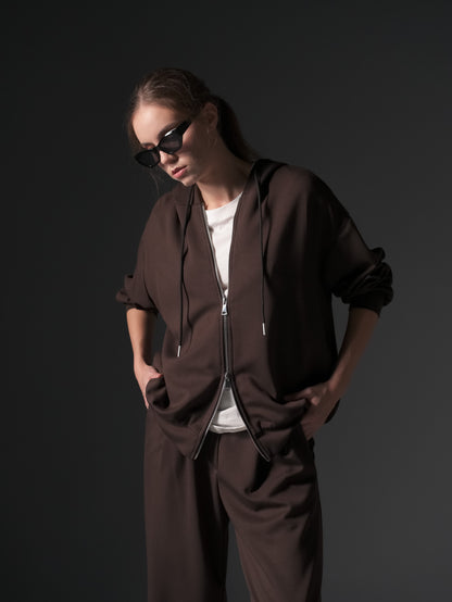 Bush Oversized-Hoodie Jacket