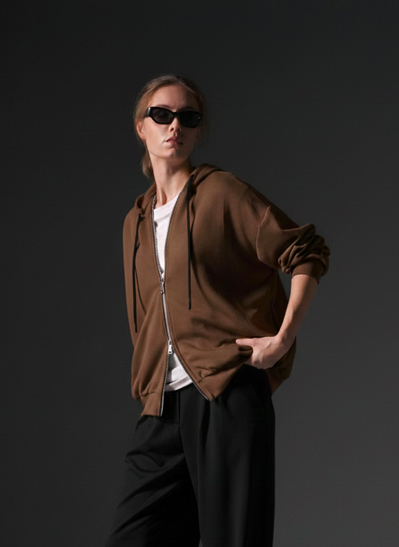 Bush Oversized-Hoodie Jacket