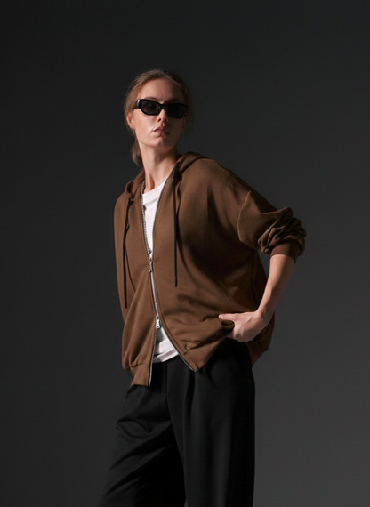 Bush Oversized-Hoodie Jacket