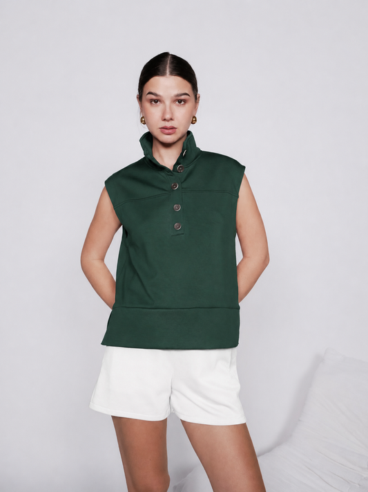 Gale Hi-neck Sleeveless Top