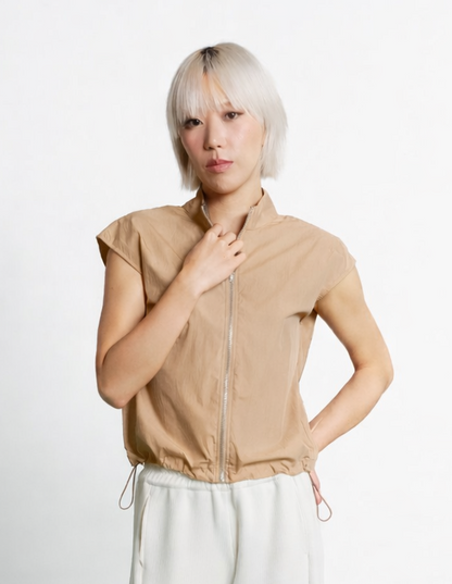 Shell High-Neck Top