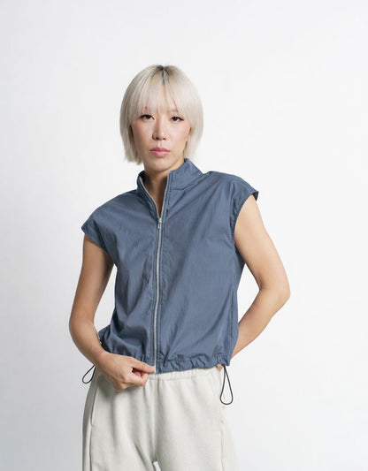 Shell High-Neck Top
