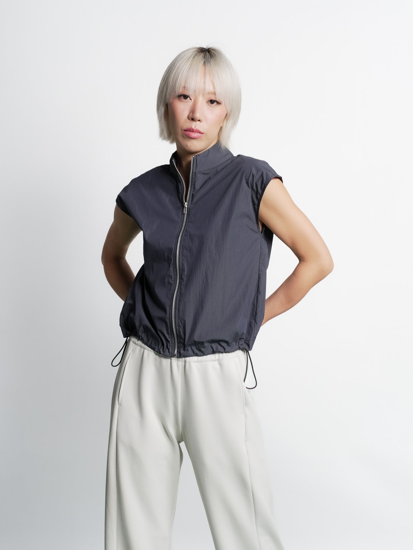 Shell High-Neck Top